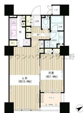 エンブレムコート明石町の物件間取画像